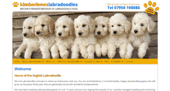 Desktop Screenshot of kimberlenes-labradoodles.co.uk