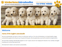 Tablet Screenshot of kimberlenes-labradoodles.co.uk